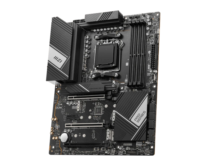 MSI PRO X670-P WIFI AM5 , AMD X670 Chipset, 4x DDR5, Maximum Memory Capacity 192GB, 1x HDMI, 1x DP, 3x PCI-E x16 slot, 4x M.2, 6x SATA 6G, ATX Motherboard | 911-7D67-010