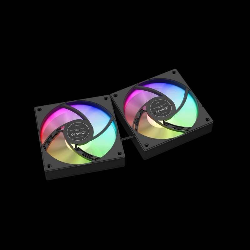 GAMDIAS CHIONE E4-240 Liquid CPU Cooler, 240mm Radiator, Dual Infinite Mirror, Real-Time Digital Display, Upgraded Fluid System, ARGB Fans