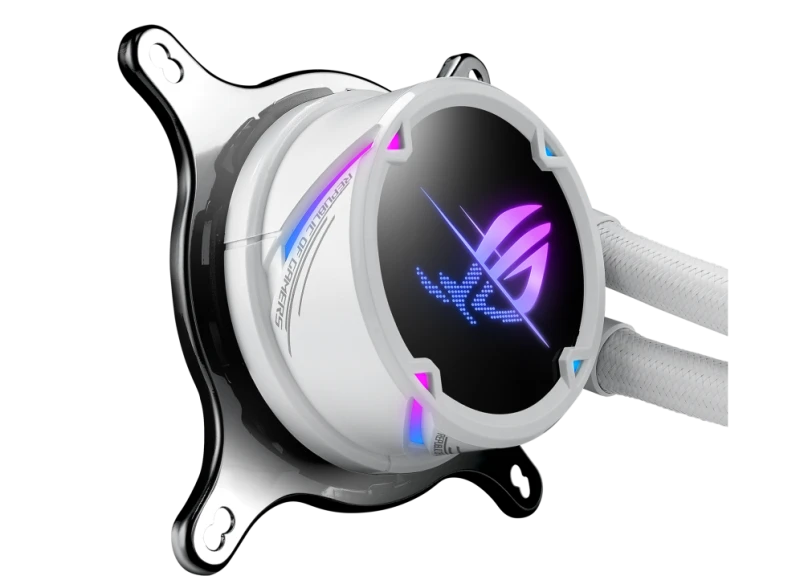 ASUS ROG Strix LC II 360 ARGB White Edition liquid CPU Cooler, Sleeved Rubber tube | 90RC00F2-M0UAY4