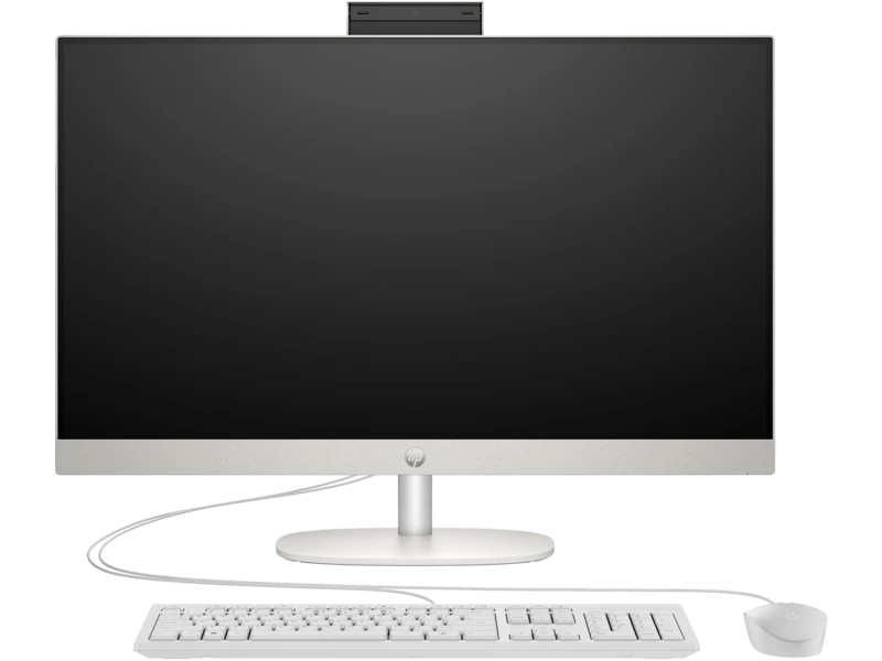 HP ALL-IN-ONE 27-CR0003L intel Core i7-1355U-5.0GHz, 16GB, 512GB SSD, 27" FHD IPS TOUCH, CAMERA, BT, WIFI,  DOS, INTEL IRIS XE GRAPHICS, WHITE, 1 YEAR WARRANTY  | AV8L3PA#UUF