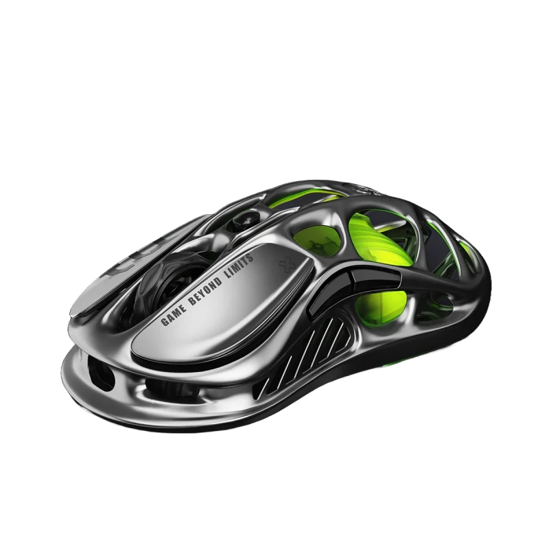 GravaStar Mercury M1 Pro Wireless Gaming Mouse – 26 000 DPI PAW3395, 5 Programmable Buttons, Magnesium Alloy, 200 h Battery, Gunmetal Gray