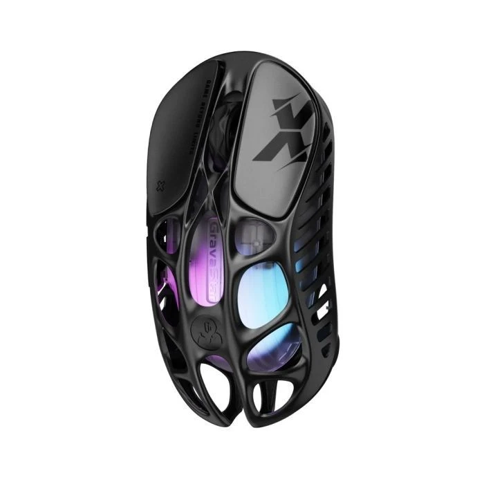 GravaStar Mercury X Wireless Gaming Mouse – 32 000 DPI PAW3950, 49 g, RGB, 5 Buttons, Galaxy Black