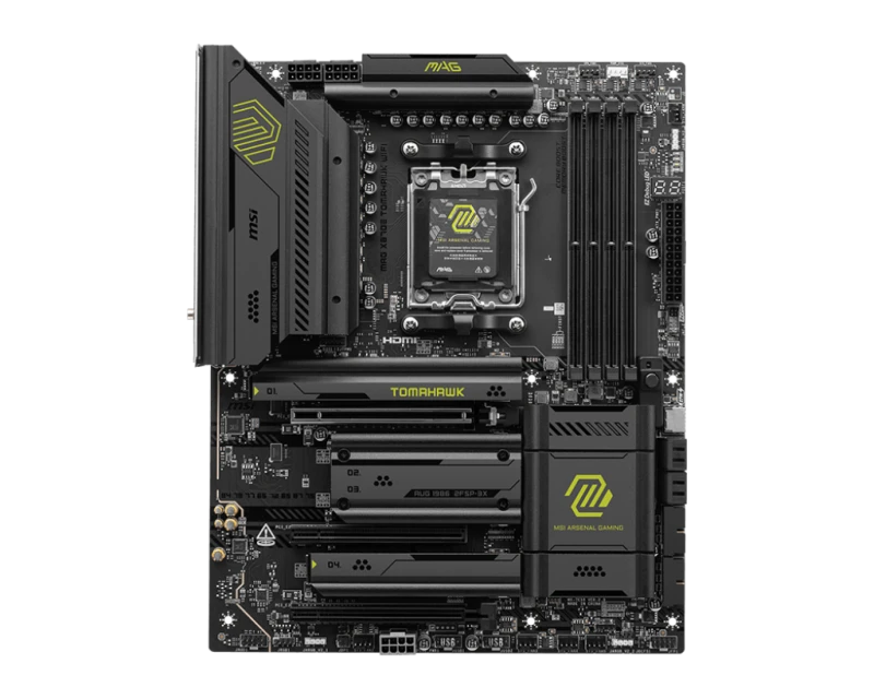MAG X870E TOMAHAWK WIFI, Wi-Fi 7, 5G LAN, 4x DDR5 UDIMM, 256GB, USB 40Gbps, PCIe 5.0 | 911-7E59-002