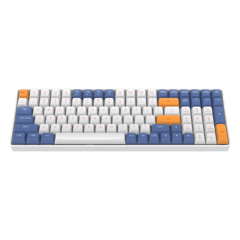 Darkflash GD100 Mechanical Keyboard, 100 Keys, Wired + 2.4G Dual Mode Connectivity, PBT Dual Colors Keycaps Starry Blue