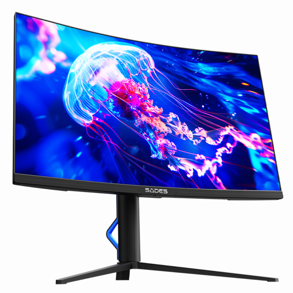 Sades BX-Jellyfish 27″ Gaming Monitor, 280Hz Refresh Rate, 0.5ms Response Time Curved, FHD 1920×1080 HDMI 2.1 | SA-HC03F27B