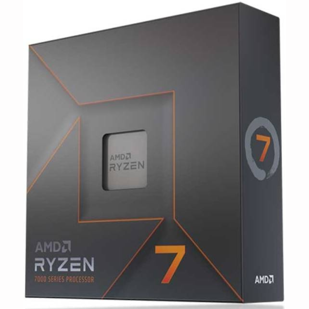 AMD Ryzen 7 7700X Desktop Processors, AM5 CPU Socket, 40MB Cache Memory, 16 Threads, 105W TDP, 2 Channels, 5200 MT/s Speed, 8 Cores 4.5GHz Up to 5.4GHz, 28/24 PCIe | 100-100000591WOF