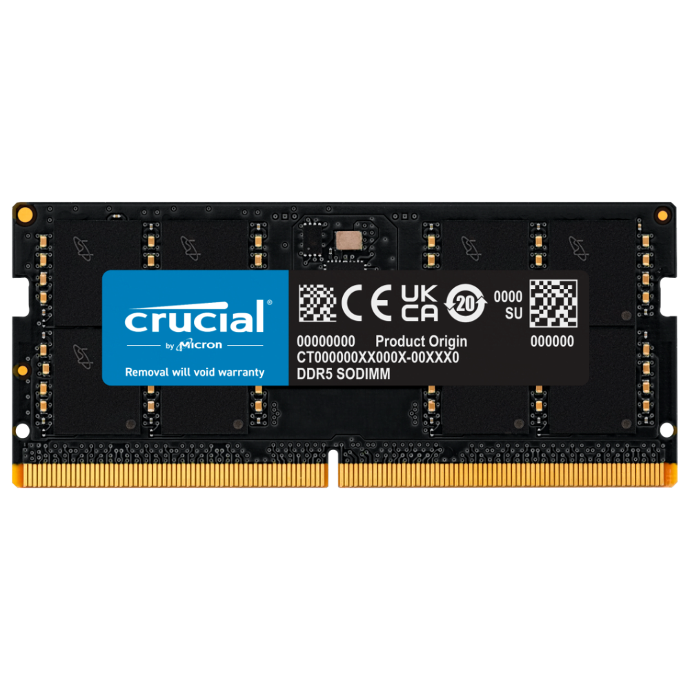 Crucial 32GB DDR5 4800 SODIMM  Laptop Memory | CT32G48C40S5