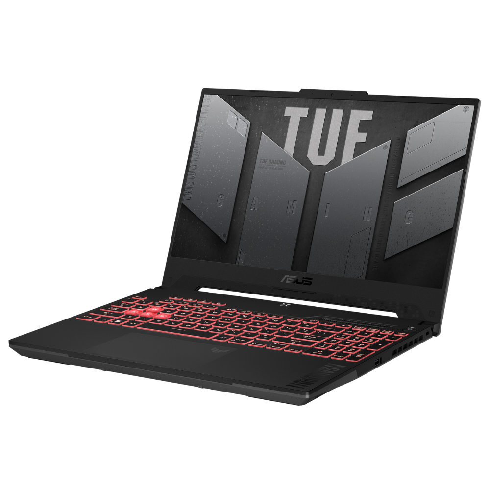 ASUS TUF Gaming A15 (2024), AMD Ryzen 9 8945H, 16GB RAM, 1TB SSD, 8GB NVIDIA RTX 4060, 15.6" FHD 144Hz, Windows 11 Home, Eng-Arab Keyboard, Gray | FA507UV-9161G