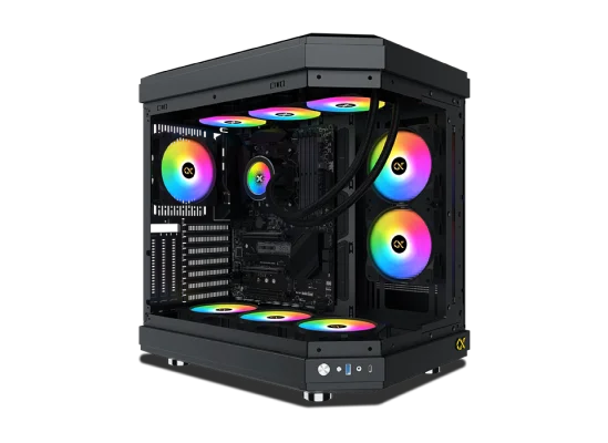 NovaFury Gaming PC, AMD RYZEN 7 9800X3D, RTX 5080 16GB GPU, 64GB (2x32GB) DDR5 6000MTs, 2TB NV3 NVMe, AIO Cooler, 850W.
