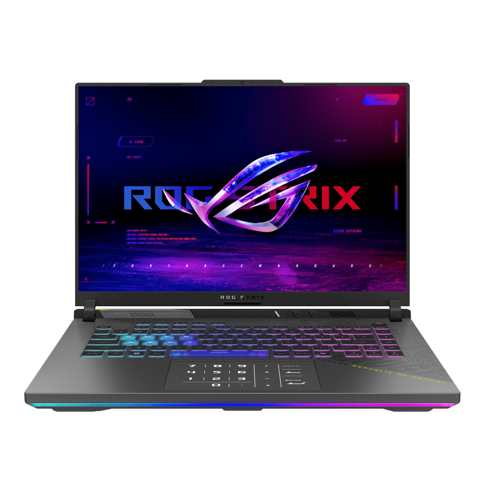 ASUS ROG STRIX G16, AMD Ryzen 9 8940HX, 16GB RAM, 1TB SSD, 16" WQXGA 240Hz, 8GB NVIDIA RTX 5060, Win11 Home, Eng-Arab Keyboard, Eclipse Gray, 2 Years Asus Warranty | G614PM-G161W
