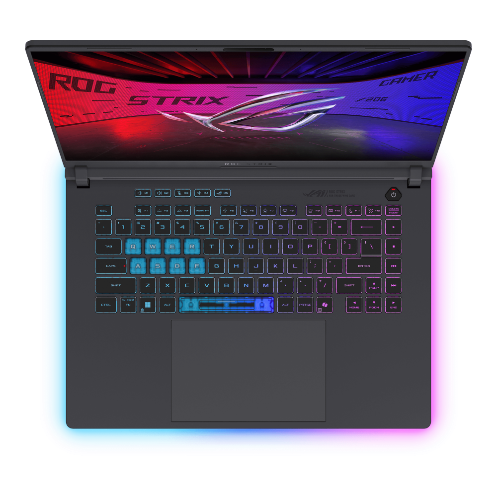 ASUS ROG Strix G16 (2025) G615,  Intel Core Ultra 7 255HX, 16GB RAM, 1TB SSD, 16" WQXGA 240Hz, 8GB NVIDIA RTX 5060, Win 11 Home, Eng-Arb Keyboard, Eclipse Gray, 2 Years Asus Warranty | G615LM-G1SU7161W
