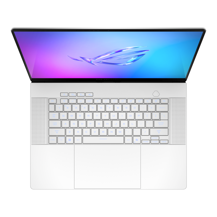 ASUS ROG ZEPHYRUS G16, Intel Core Ultra 9 285H, 64GB RAM, 1TB SSD, 16" OLED WQXGA 240Hz, 12GB NVIDIA RTX 5070Ti, Win 11 Home, Eng-Arb Keyboard, White + ROG Sleeve | GU605CR-QR216W