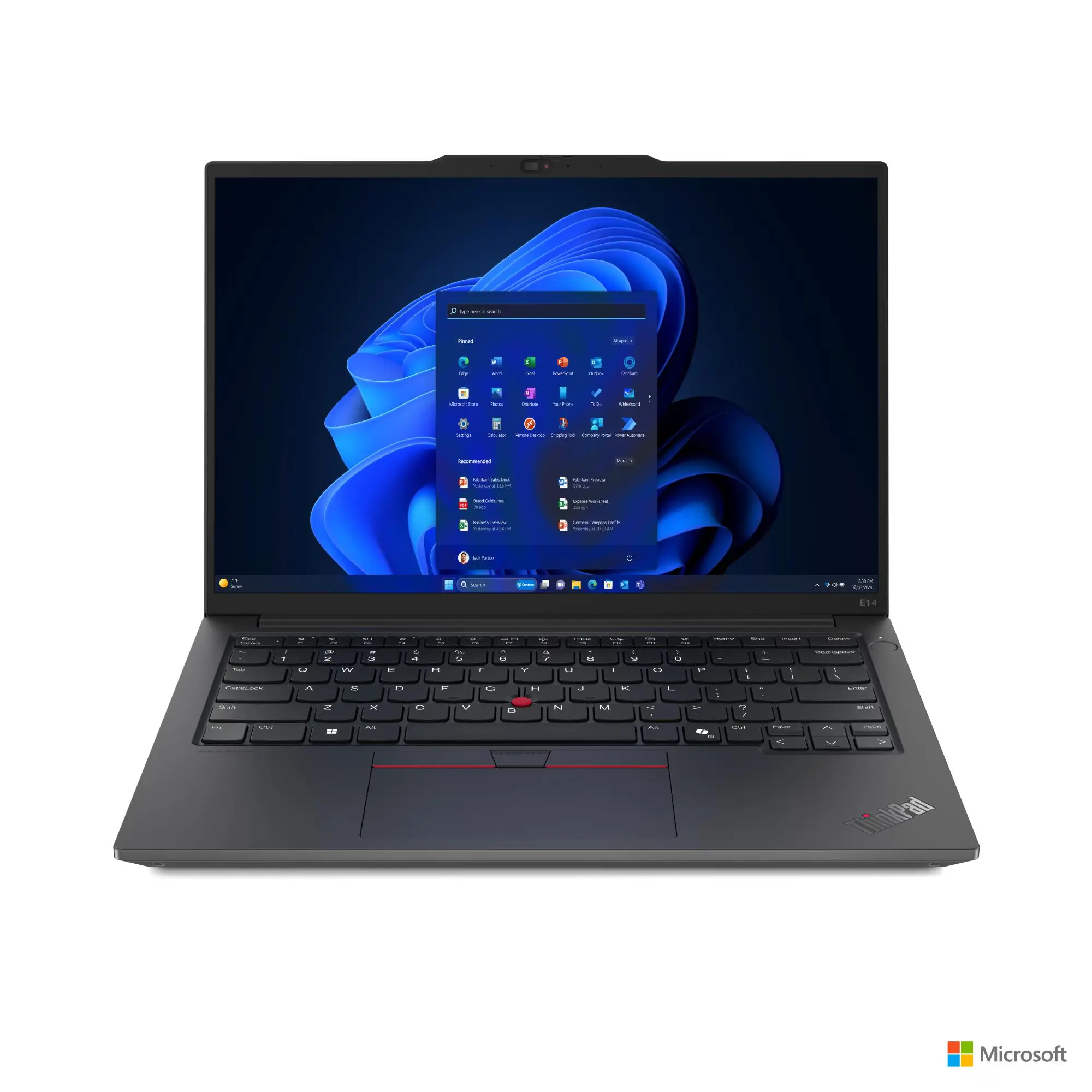 LENOVO THINKPAD E14, Intel Core Ultra 7 155H, 16GB RAM, 512GB SSD, 14"WUXGA, Intel Graphics, Win 11 Pro, Eng Arab Keyboard, 2 Years Lenovo Warranty