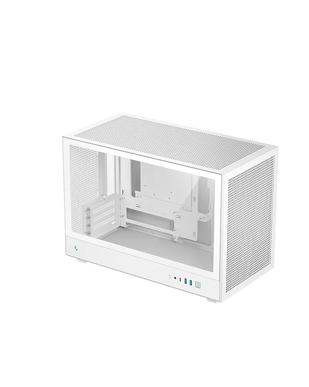 DeepCool CH260 Micro-ATX Computer Case, Wraparound Mesh Panels, Tempered Glass Side Pane, Up to 360mm Radiator | R-CH260-WHNGM0-G-1