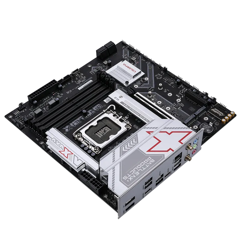 Colorful BATTLE-AX B860M-PLUS WIFI V20 Micro-ATX Motherboard | DDR5 Support, 10+1+1+1 Power Phase, PCIe 5.0 & Dual 4.0 M.2, USB 3.2 Gen 2x2 Type-C, 2.5G LAN, WiFi 6 & Bluetooth 5.