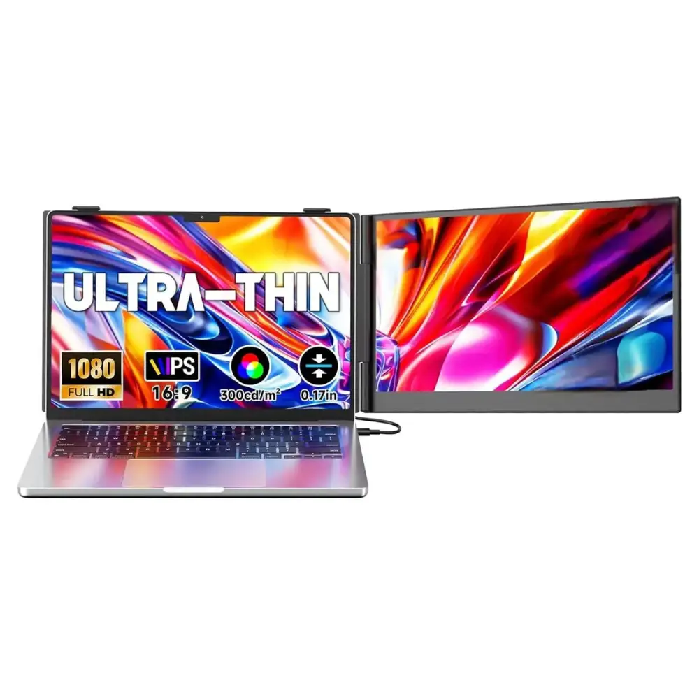 V2com S8 14-inch Portable Monitor, 1080P 60HZ, IPS panel, USB-C with DP | V2com S8