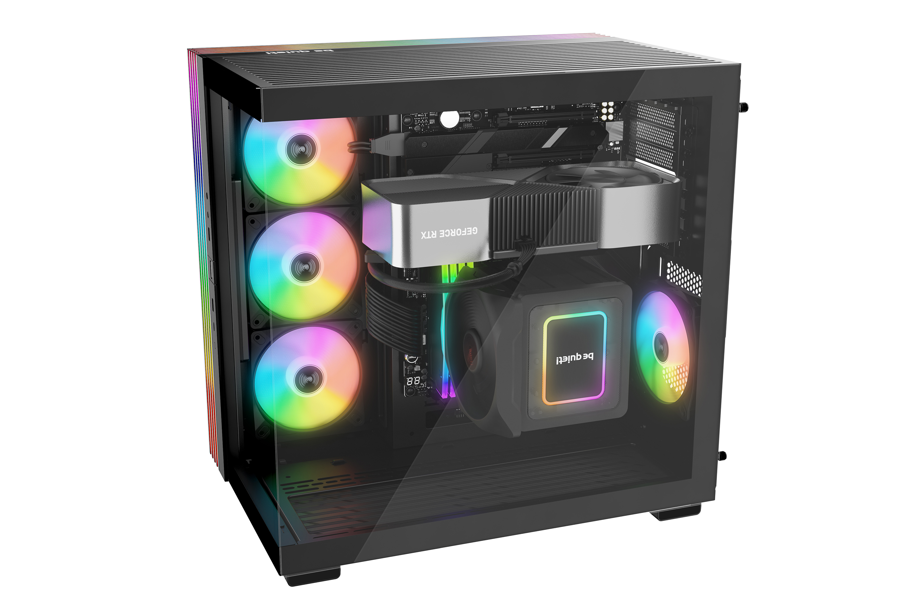 Be Quiet! ObsidianX 9800X3D Elite Edition – Ryzen 7 9800X3D | RTX 5080 16GB | 64GB DDR5 6000MHz | 4TB Gen5 SSD | Silent Loop 360 | 1000W Gold | Light Base 600 LX