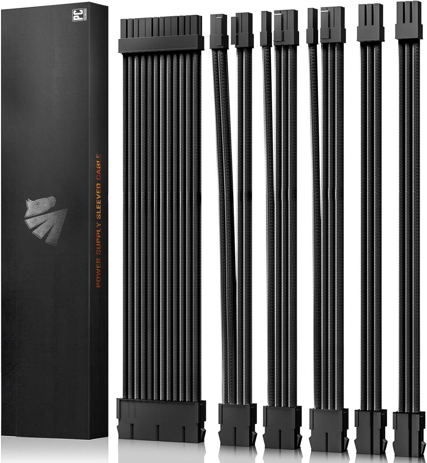 ASIAHORSE 16AWG PSU Cable Extension Power Cords, Customized Power Supply Mod Sleeve Extension Cable, ATX/EPS/8-pin PCI-E/6-pin PCI-E for PSU Cable | PSC