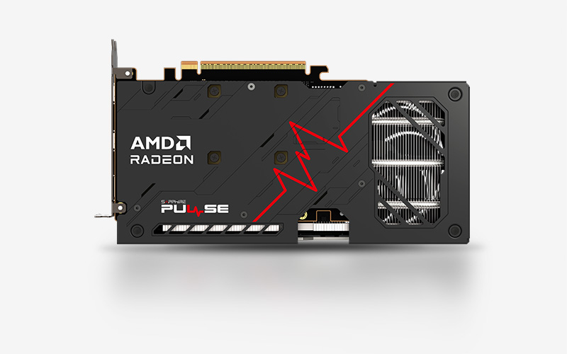 SAPPHIRE PULSE AMD Radeon RX 9060 XT Graphic Card (GPU),16GB/128 bit GDDR6, Up to 3290 MHz, AMD RDNA 4 architecture, DisplayPort 2.1a, Black | 11350-03-20G