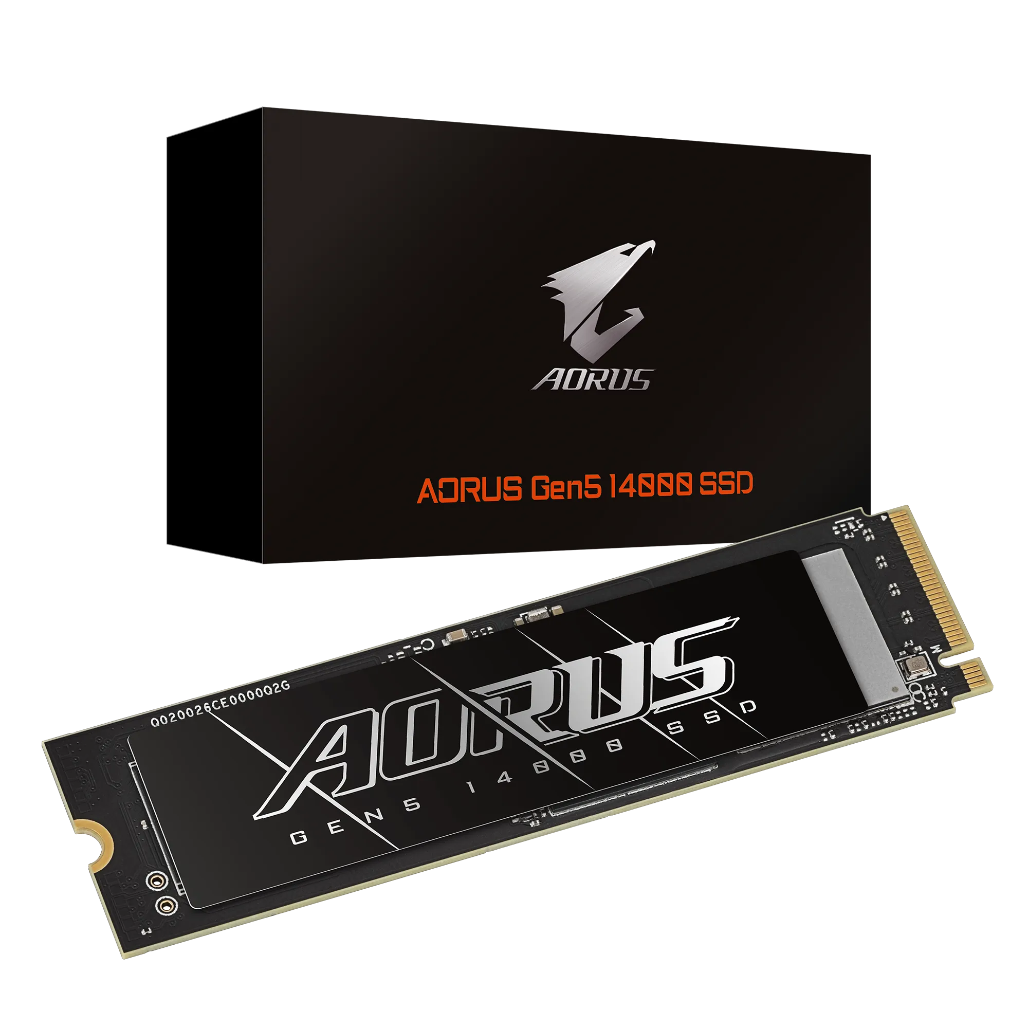 GIGABYTE AORUS Gen5 14000 SSD 2TB PCIe 5.0 NVMe M.2 Internal Solid State Hard Drive with Read Speed Up to 14500MB/s, Write Speed Up to 12700MB/s | AG514K2TB G10