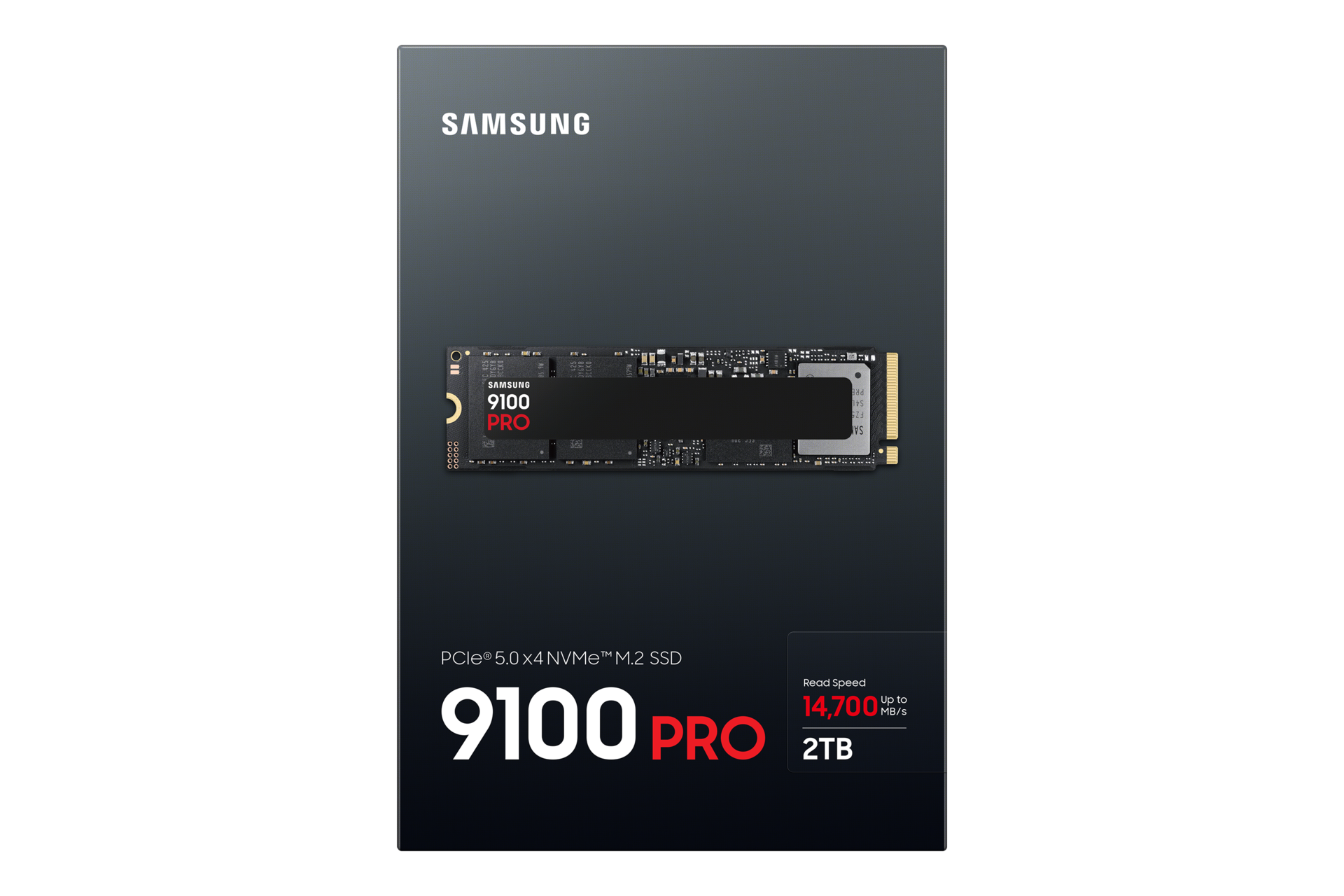 Samsung 9100 PRO PCIe 5.0 NVMe M.2 2TB SSD, 14,800/ 13,400 MB/s Sequential Speeds, 2GB Low Power DDR4X SDRAM Cache Memory, Gen 5 | MZ-VAP2T0BW