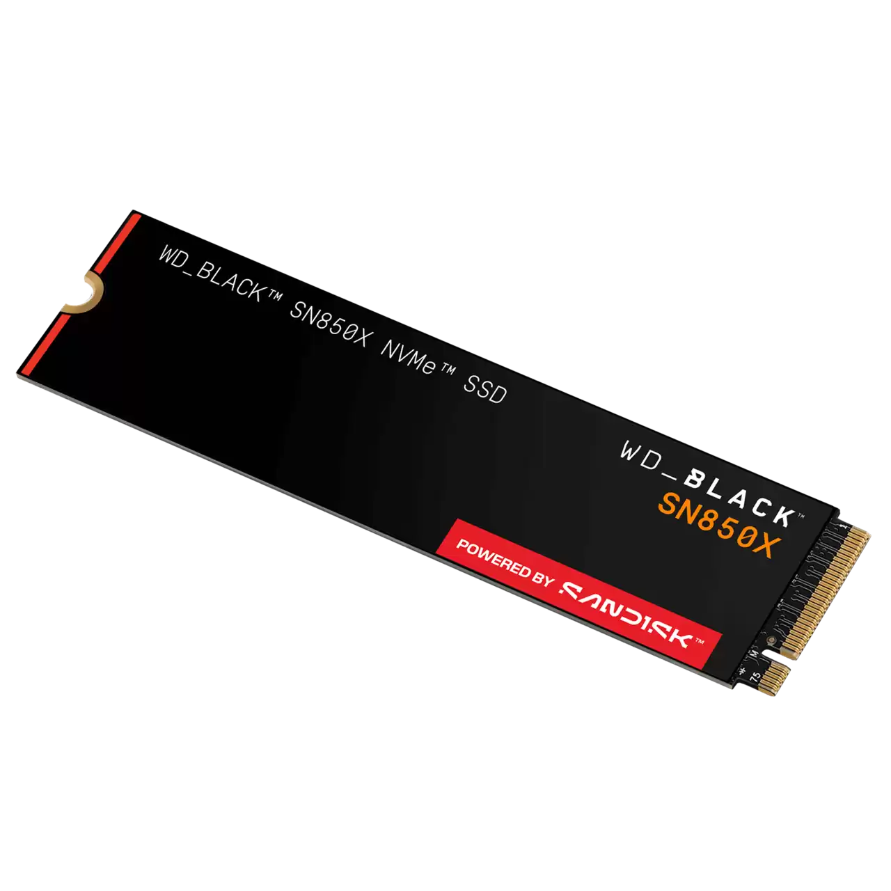 WD_BLACK SN850X NVMe 1TB Gaming SSD, 7300MB/s Sequential Read Performance, M.2 2280, PCIe Gen4 x4 | WDS100T2X0E-00BCA0