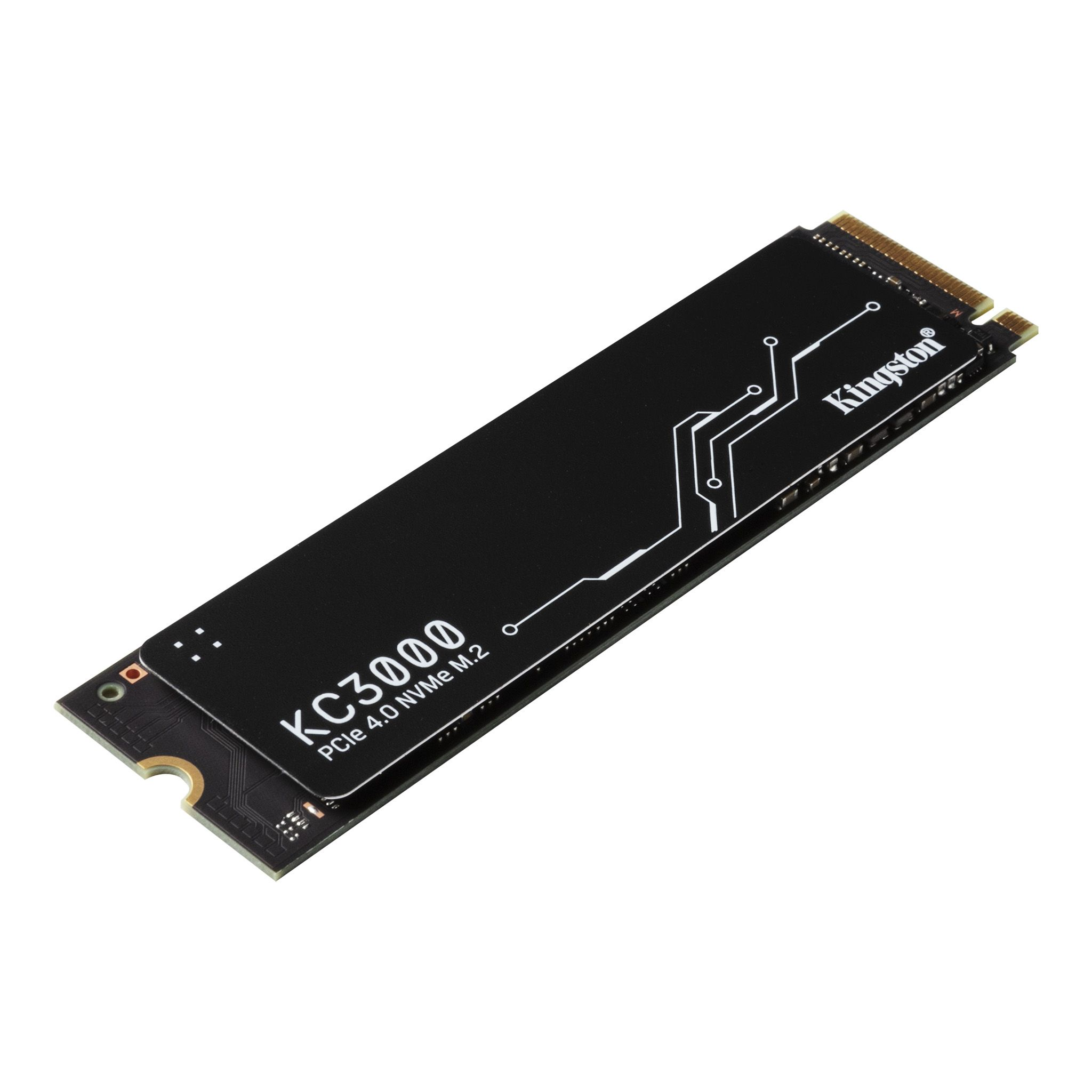 Kingston KC3000 4096 GB PCIe 4.0 NVMe M.2 SSD, for Desktop and Laptop PCs, Black | SKC3000D/4096G