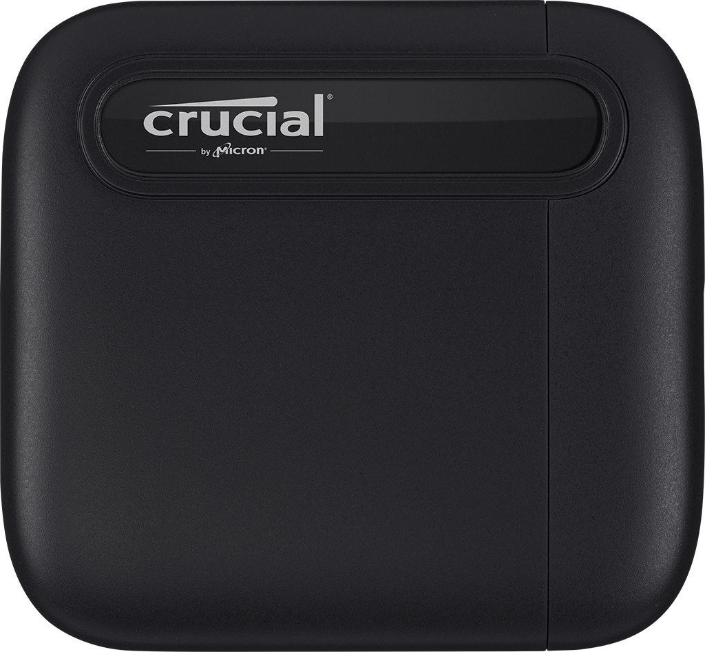 Crucial X6 2TB Portable External SSD, Up to 540MB/s Sequential Read, USB 3.2 Gen-2 (10Gb/s) Interface, Black | CT2000X6SSD9