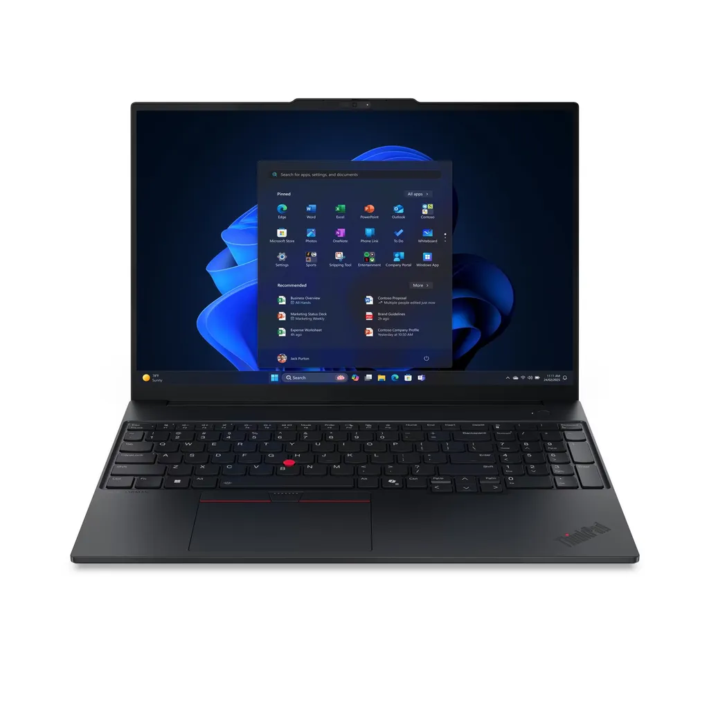 LENOVO THINKPAD E16 Gen 3, Intel Core Ultra 7 255H, 16GB RAM, 512GB SSD, 16"WUXGA IPS, Intel Graphics, Win 11 Pro, Eng Arab Keyboard, Lenovo Warranty | 21SR005HGR