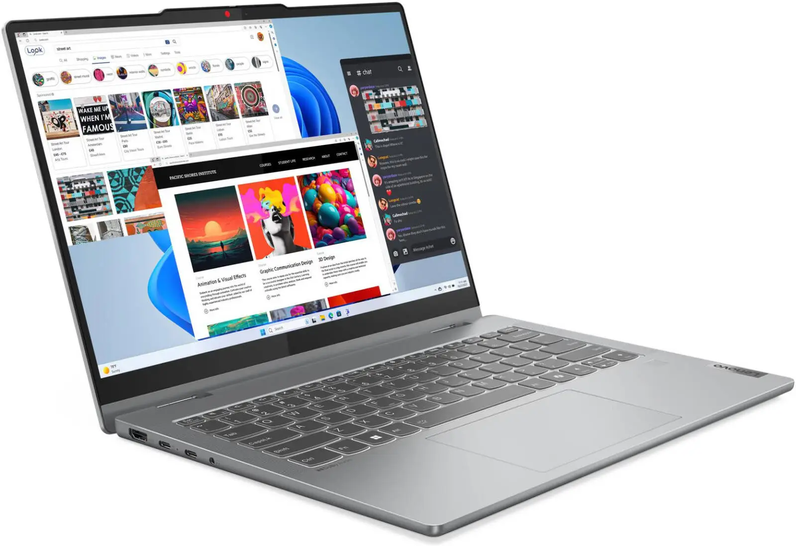 Lenovo IdeaPad 5 2-in-1 14IRU9 Laptop, 14" WUXGA OLED Touch Display, Intel Core 5 120U, 16GB RAM, 512GB SSD, Intel Graphics, Non-Backlit English (UK) K/B, No OS, Luna Grey | 83DT0070PS