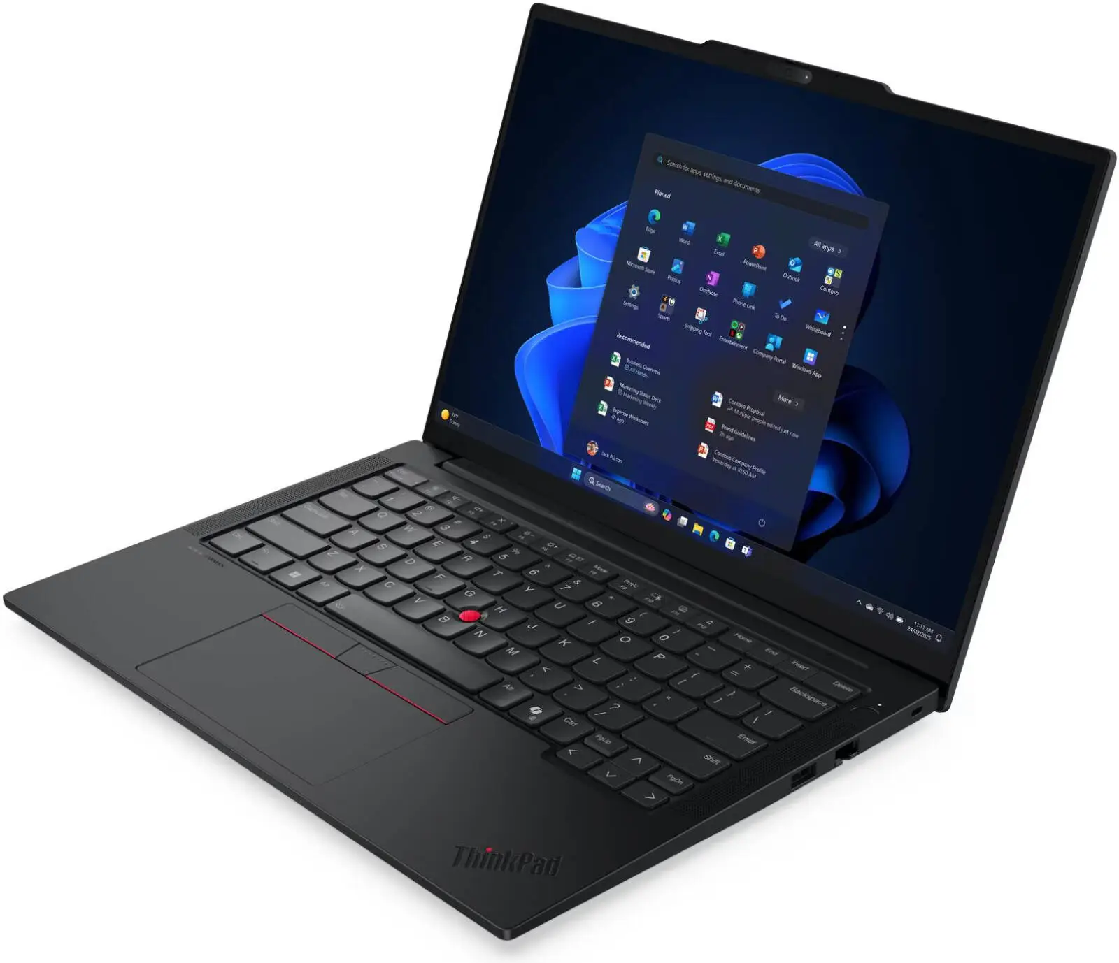 Lenovo ThinkPad E14 Gen 7 Copilot+ Laptop, 14" WUXGA IPS 60Hz Display, Intel Core Ultra 7 256V, 16GB RAM, 512GB SSD, Intel Arc Graphics 140V, English (EU) Keyboard, Win11Pro, Black | 21U2005UGR