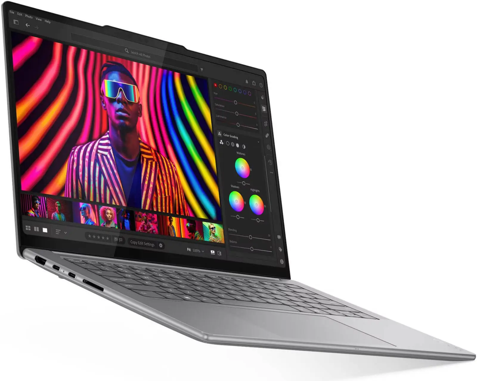 Lenovo Yoga Pro 7 14IAH10 Laptop, 14.5" 3K OLED Touch Display, Intel Core Ultra 7 255H, 32GB RAM, 1TB SSD, Intel Arc 140T Graphics, English-Arabic K/B, Win11, Luna Grey | 83KF0025AX