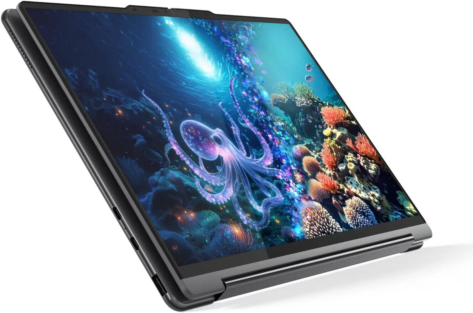 Lenovo Yoga 9 2-in-1 14ILL10 Aura Edition Laptop, 14" 2.8K WQXGA+ OLED Touch, Intel Core Ultra 7 258V, 32GB RAM, 1TB SSD, Intel Arc Graphics 140V, English-Arabic K/B, Win11Home, Blue | 83LC0013AX