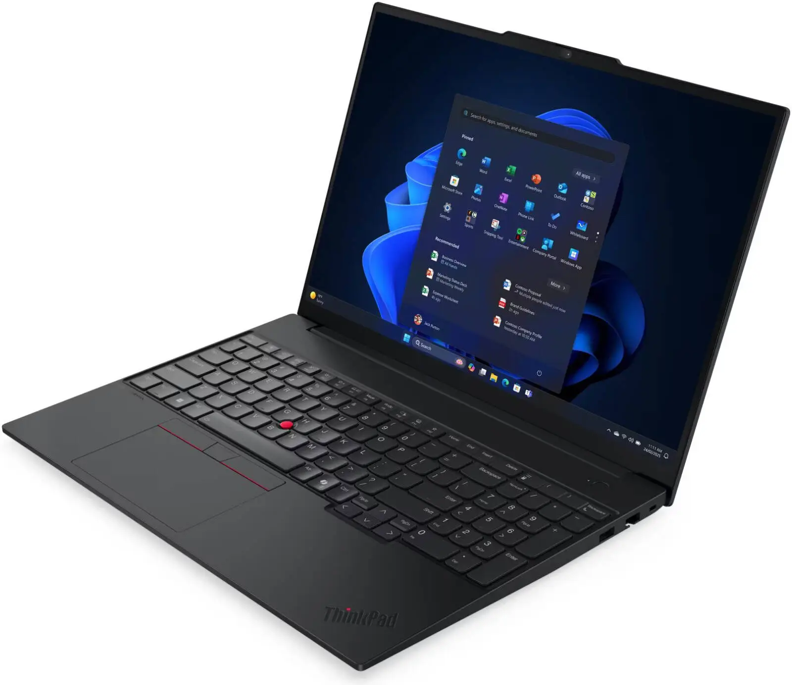 Lenovo ThinkPad E16 Gen 3 Laptop, 16" WUXGA IPS 60Hz Display, Intel Core Ultra 5 225U, 16GB RAM, 512GB SSD, Intel Graphics, Backlit English-Arabic K/B, Windows 11 Pro, Black | 21SR005MGR