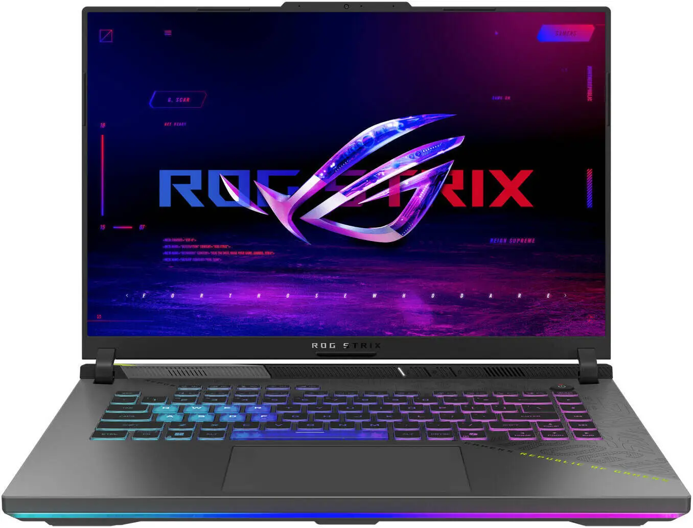 ASUS ROG Strix G16 G614PW-TS100W  Gaming Laptop, 16" WQXGA IPS 300Hz , AMD Ryzen 9 8940HX, 32GB RAM, 1TB SSD, GeForce RTX 5080 16GB, English-Arabic K/B, Win11Home, Eclipse Gray | 90NR0QK7-M007Z0