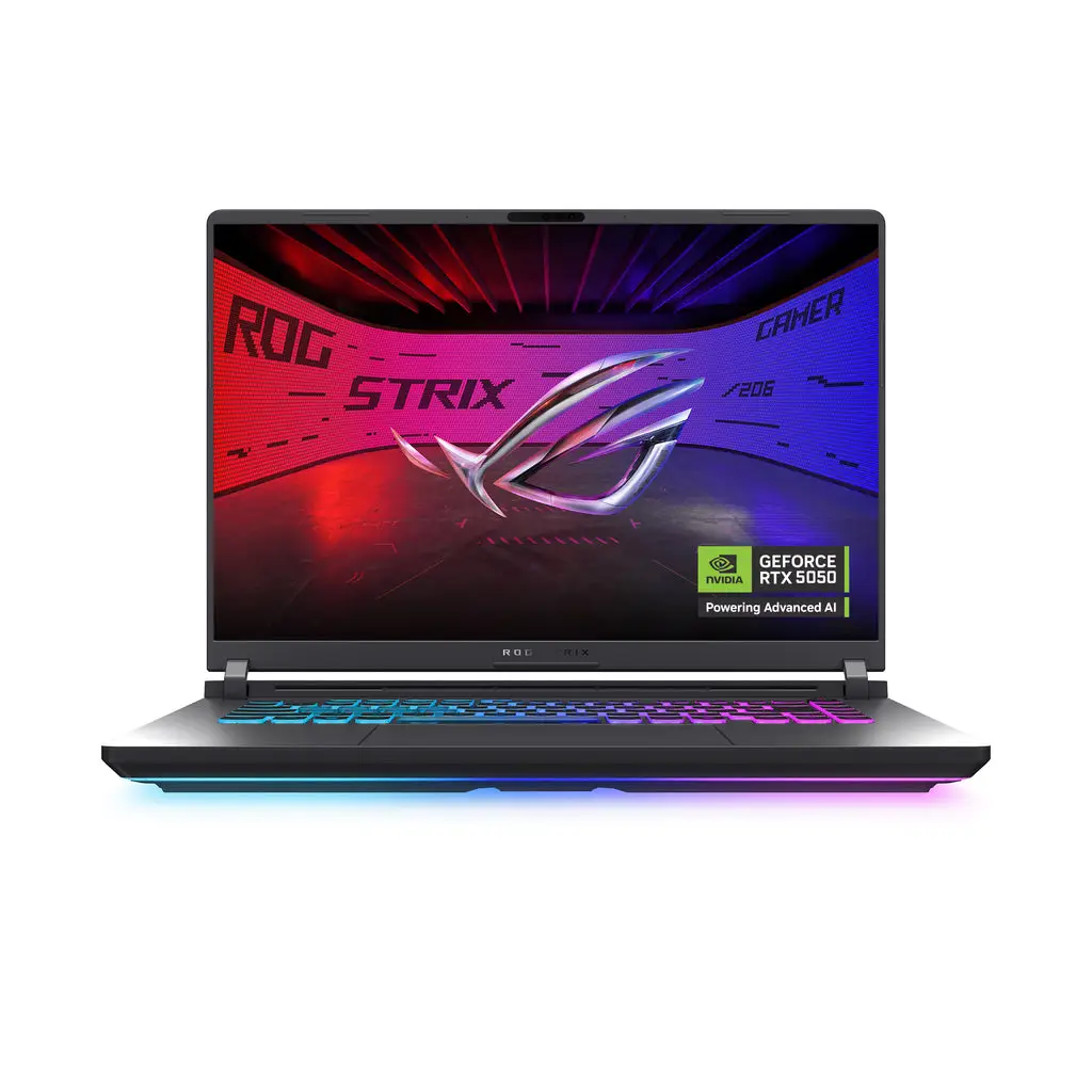 ASUS ROG Strix G16 G615JMR Gaming Laptop, 16" WUXGA IPS 165Hz Display, Intel Core i7-14650HX, 16GB RAM, 1TB SSD, GeForce RTX 5060 8GB GPU, ENG-ARB KB, Win11, Eclipse Gray | 90NR0LB1-M00BA0