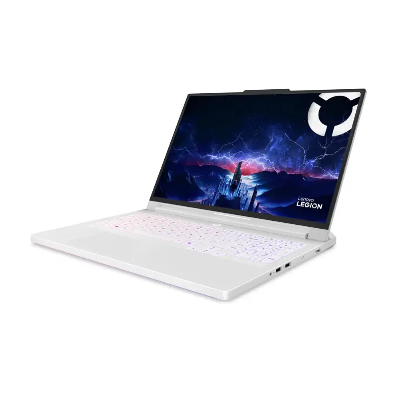 Lenovo Legion Pro 7 16IAX10H Gaming Laptop, 16" WQXGA OLED 240Hz Display, Intel Core Ultra 9 275HX, 64GB RAM, 2TB SSD, GeForce RTX 5090 24GB GPU, English-Arabic K/B, No OS, Glacier White | 83F500KLAX