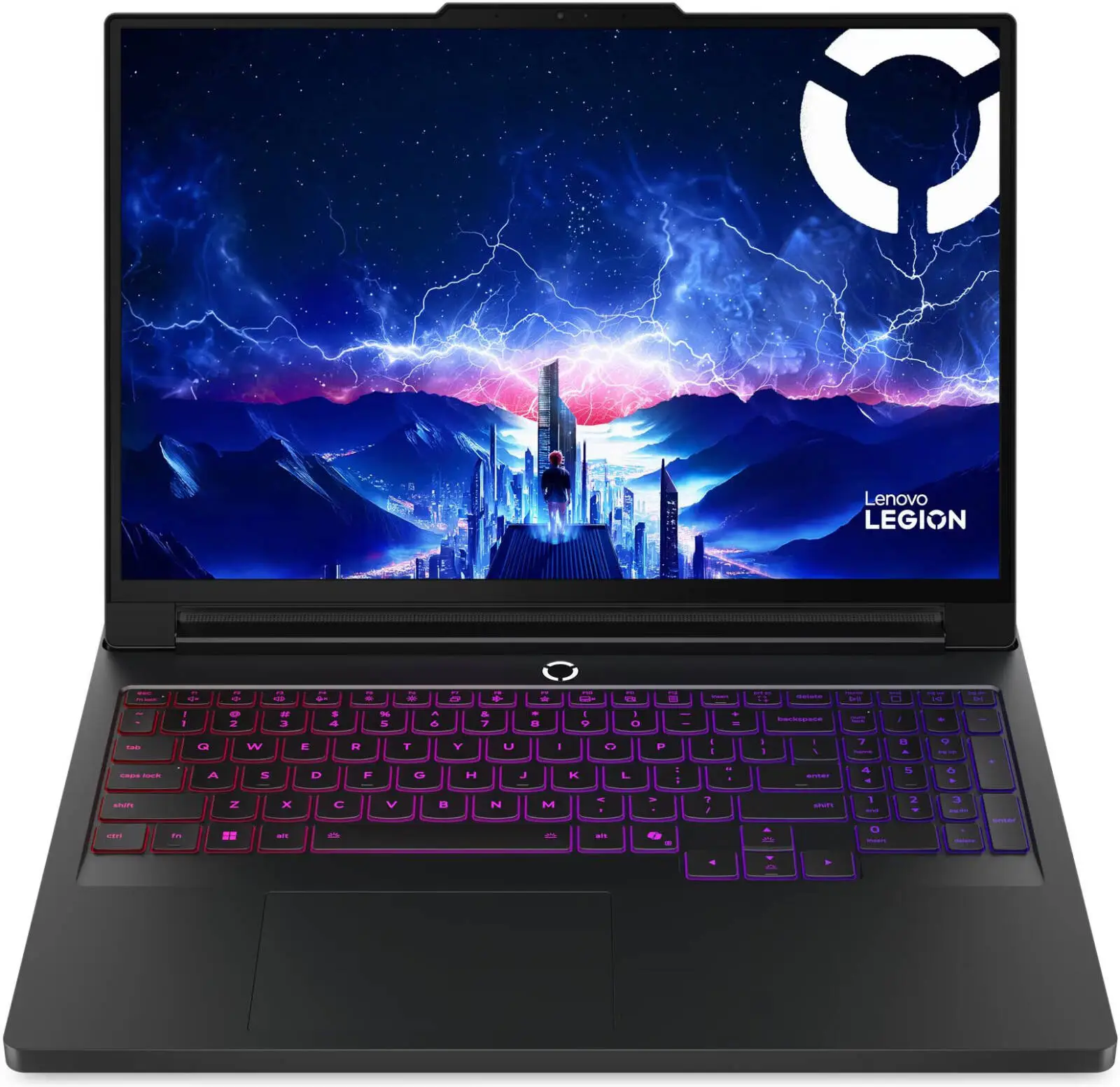 Lenovo Legion Pro 7 16IAX10H Gaming Laptop, 16" WQXGA OLED 240Hz Display, Intel Core Ultra 9 275HX, 32GB RAM, 2TB SSD, GeForce RTX 5080 16GB GPU, English-Arabic K/B, No OS, Eclipse Black | 83F500JKAX