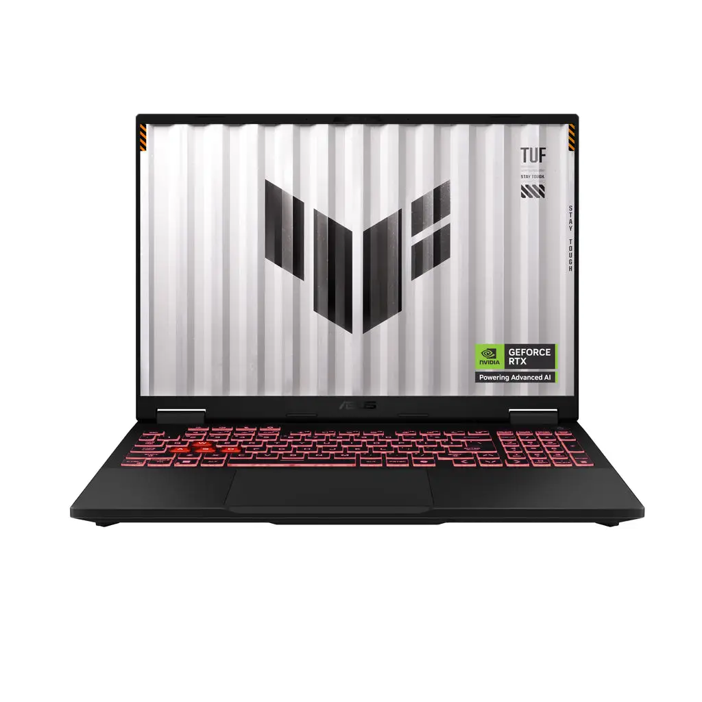ASUS TUF Gaming A16 FA608PM Laptop, 16" WUXGA 165Hz Display, AMD Ryzen 9 8940HX, 16GB RAM, 512GB SSD, GeForce RTX 5060 8GB GPU, English-Arabic K/B, Windows 11 Home, Gray | 90NR0MC1-M00990
