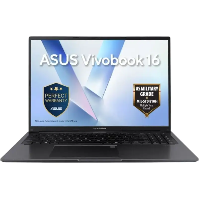 ASUS Vivobook 16 M1605NAQ Laptop, 16" WUXGA Display, AMD Ryzen 5 150, 16GB RAM, 512GB SSD, AMD Radeon Graphics, Windows 11 Home, English-Arabic Keyboard, Black | 90NB1831-M00EC0