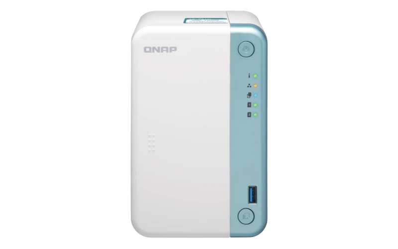QNAP TS-251D-2G 2-Bay NAS Enclosure - Intel Celeron 2.0 GHz Dual-Core CPU, 2GB DDR4 RAM, 2 x USB 3.1 Gen 1 + 3 x USB 2.0 Ports | TS-251D-2G