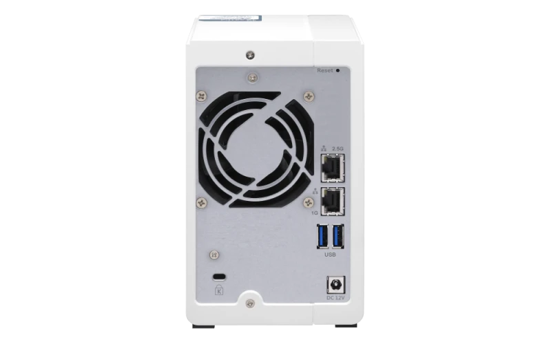 QNAP 2 Bay NAS Server - Alpine AL-314 Processor, Quad-Core 1.7 GHz, 4GB SO-DIMM DDR3 RAM, 2.5 GbE LAN (Without Hard Drive) | TS-231P3-4G