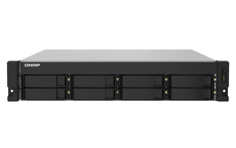 QNAP TS-832PXU-4G 8-Bay - AL324 Quad Core Rackmount NAS, With 250W Redundant, 1.7 GHz, 4GB DDR4 UDIMM RAM (Max 16GB), SATA 6Gb/s, 2x 10GbE SFP+, 1x PCIe Gen 2x2 Slot, Single Power Supply