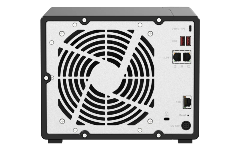 QNAP TS-h973AX 9-Bay NAS Enclosure - AMD Ryzen V1500B 2.2 GHz, 8GB DDR4 RAM, 5 x 3.5" and 2 x 2.5" SATA Drive Bays, 10GbE/2.5GbE, USB 3.2 Type-C & Type-A, QuTS Hero 4.5 OS