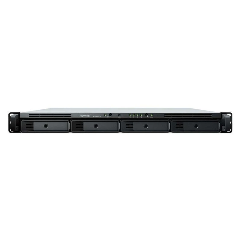 Synology RackStation RS822RP+ 4-Bay NAS - AMD Ryzen V1500B 2.2GHz, 2GB DDR4 RAM, 4 x 3.5/2.5" SATA Drive Bays, 2x USB 3.2-A | 1x eSATA, PCIe 3.0x 8, 4x RJ45, Black | RS822RP+