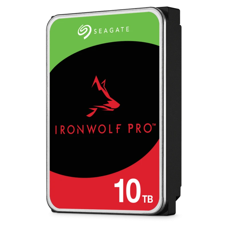 Seagate IronWolf Pro 10TB NAS HDD, 3.5" Internal, SATA III 6Gb/s, 7200RPM, 256MB Cache, Up to 263MB/s Transfer Rate | ST10000NT001