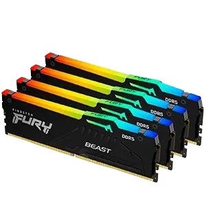 Kingston FURY Beast RGB DDR5 64GB CL40 (4x16GB)