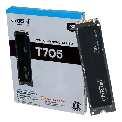 Crucial T705 1TB PCIe Gen5 NVMe M.2