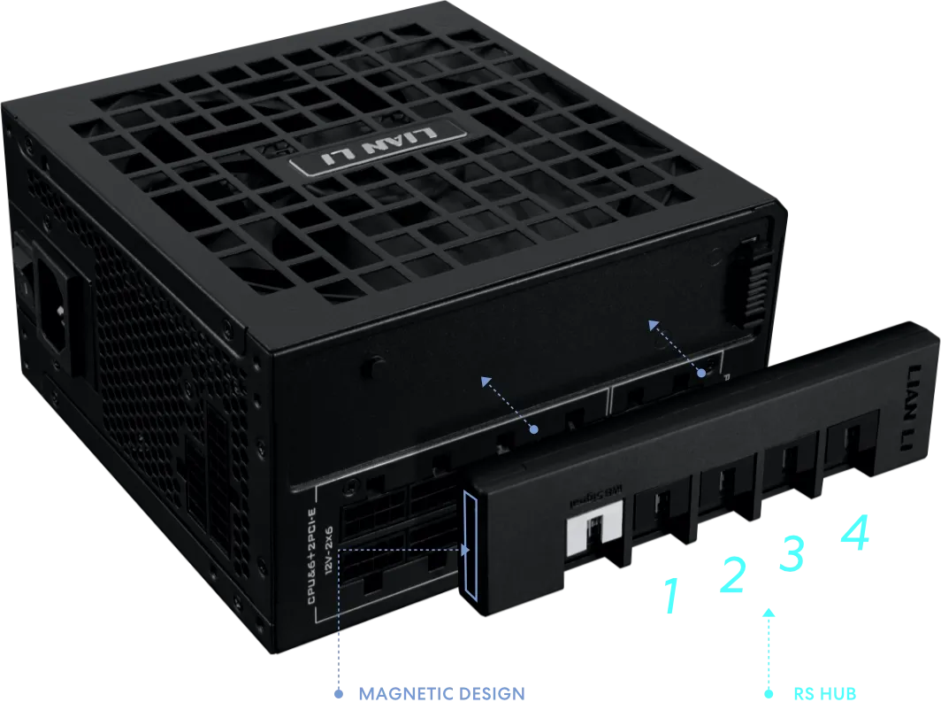 Lian Li RS1200G 1200W ATX 3.1 Fully Modular 80+ Gold,