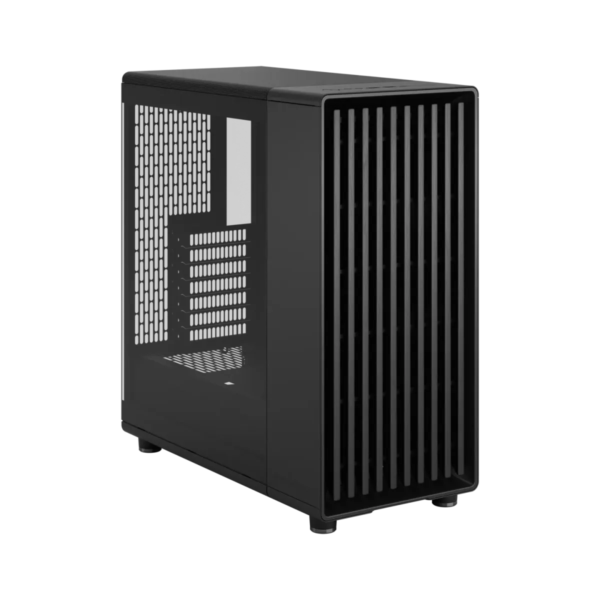 Fractal Design North Momentum Edition, Black TG, Genuine Blackened Oak Front, 3x Momentum 12 Fans, Mid-Tower ATX